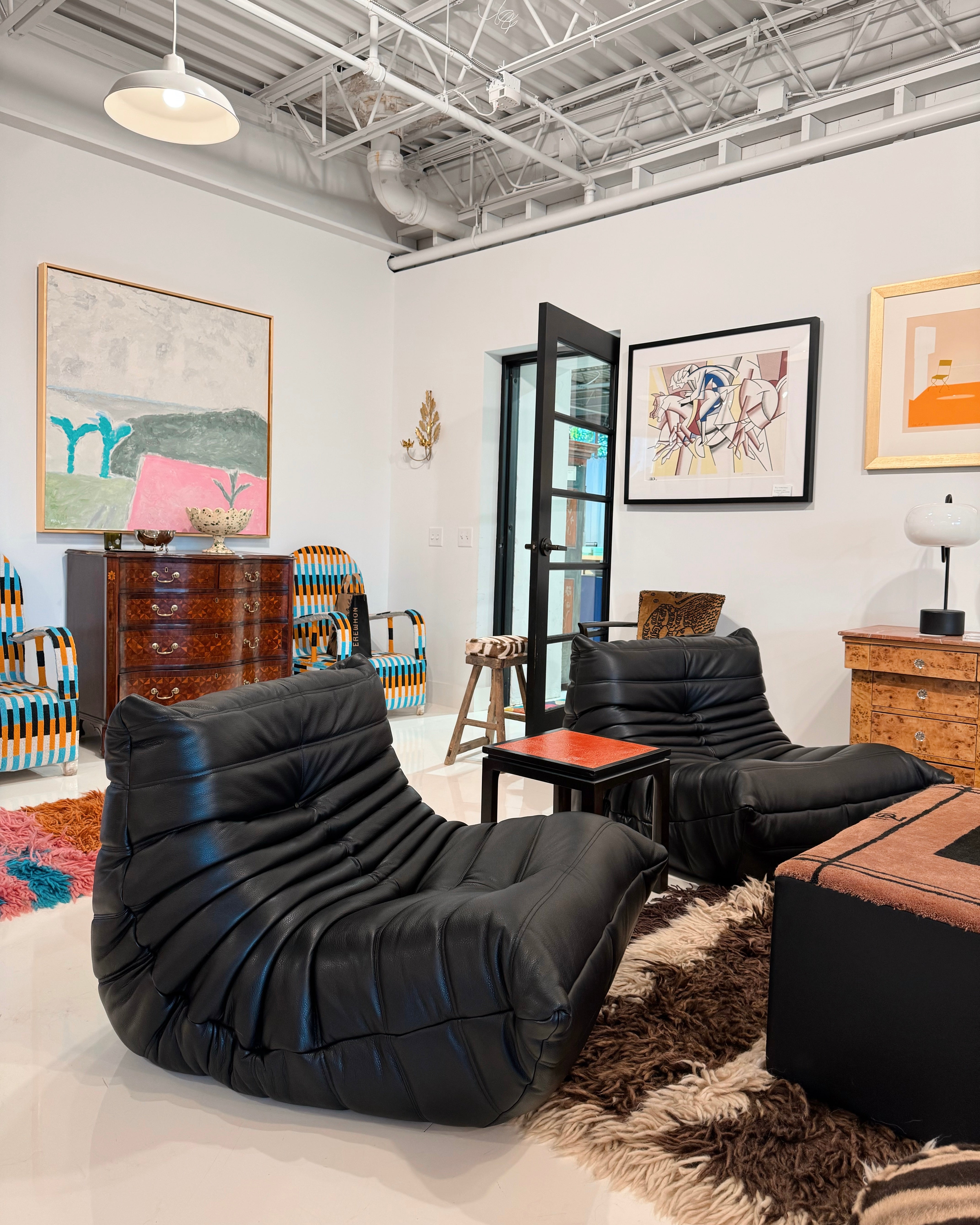 Togo® Fireside Chair in Kyoto Leather