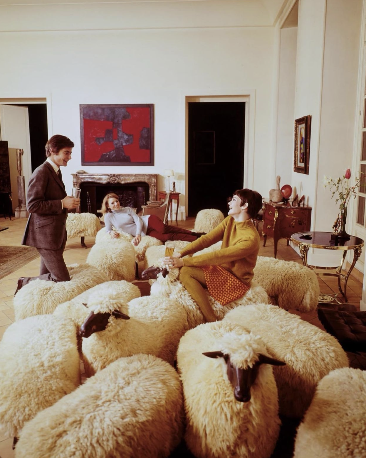 Sheep Sculptures in the Manner of LaLanne