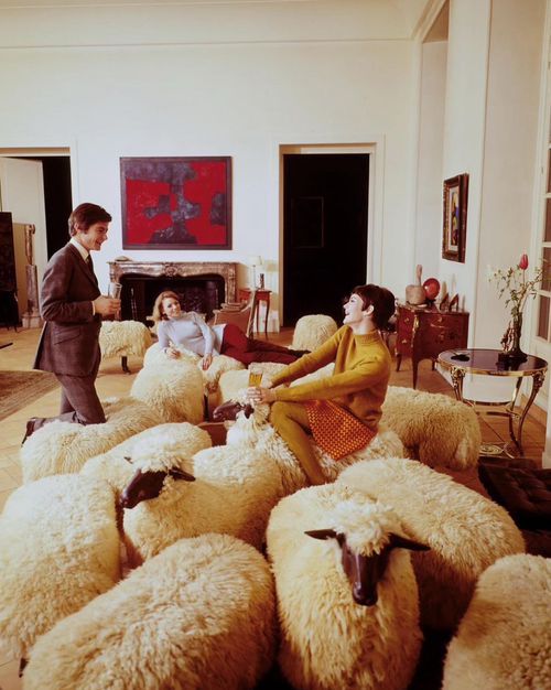 Sheep Sculptures in the Manner of LaLanne