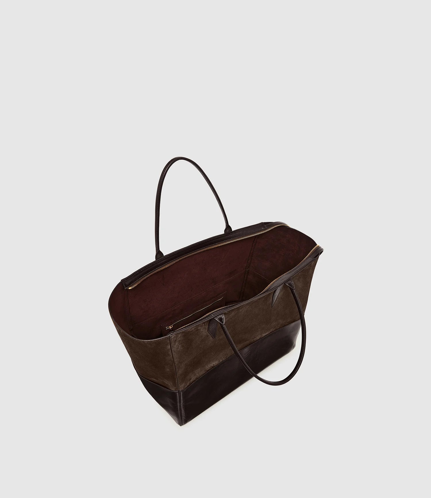 Incognito 42 Bag, Elvis Cacao with Suede Chocolate