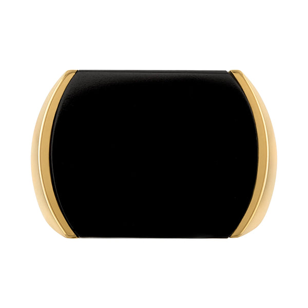 Soft Square Onyx Signet Ring