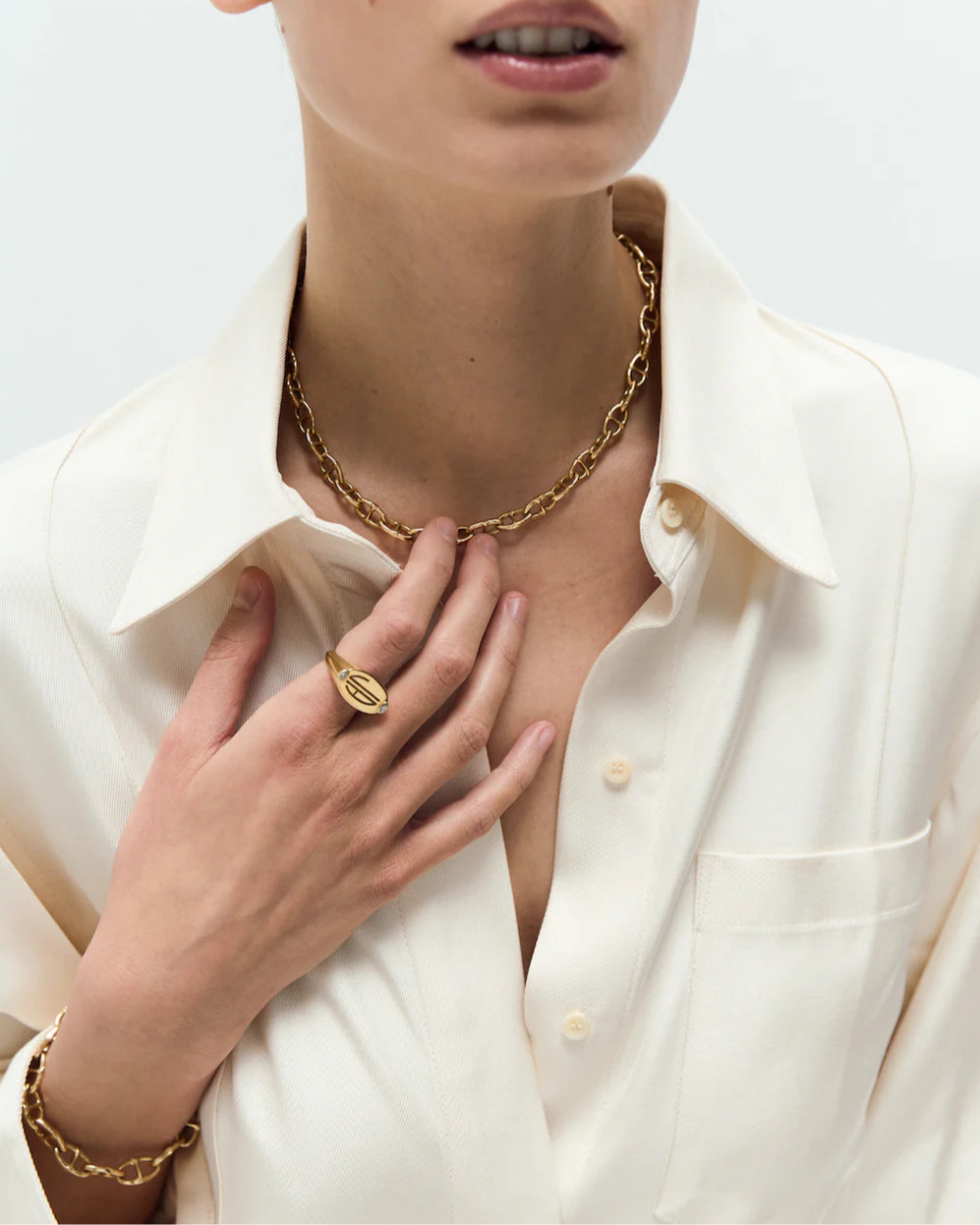The Large Mariner Link Necklace