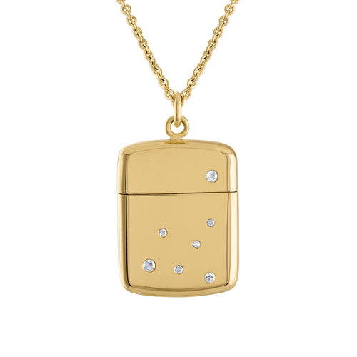 The JJ Memento Pendant with Seven Diamonds