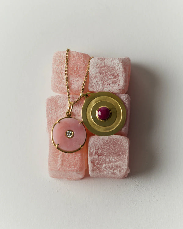 The Bullseye Pendant, Ruby