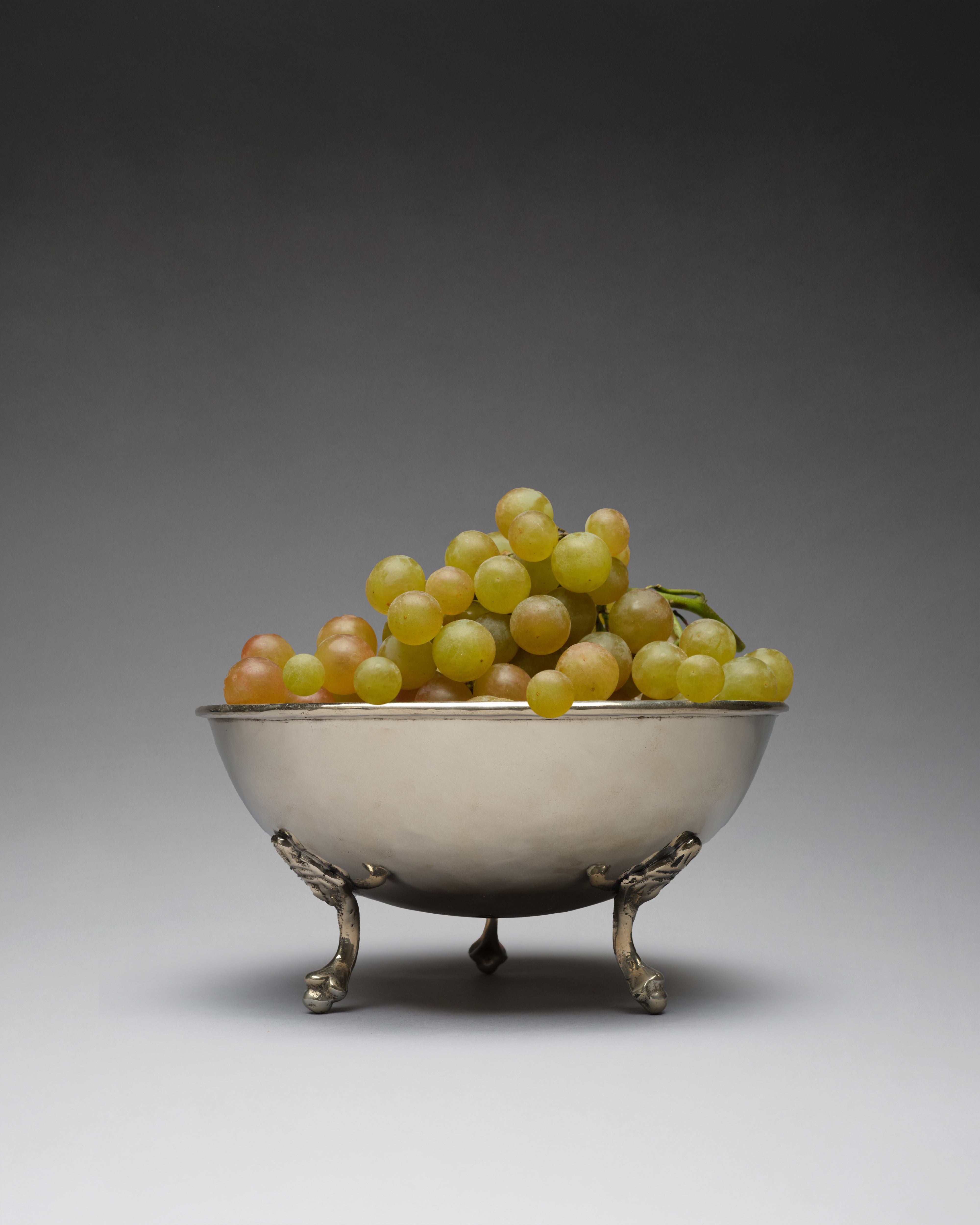 Silver Alpaca Footed Bowl