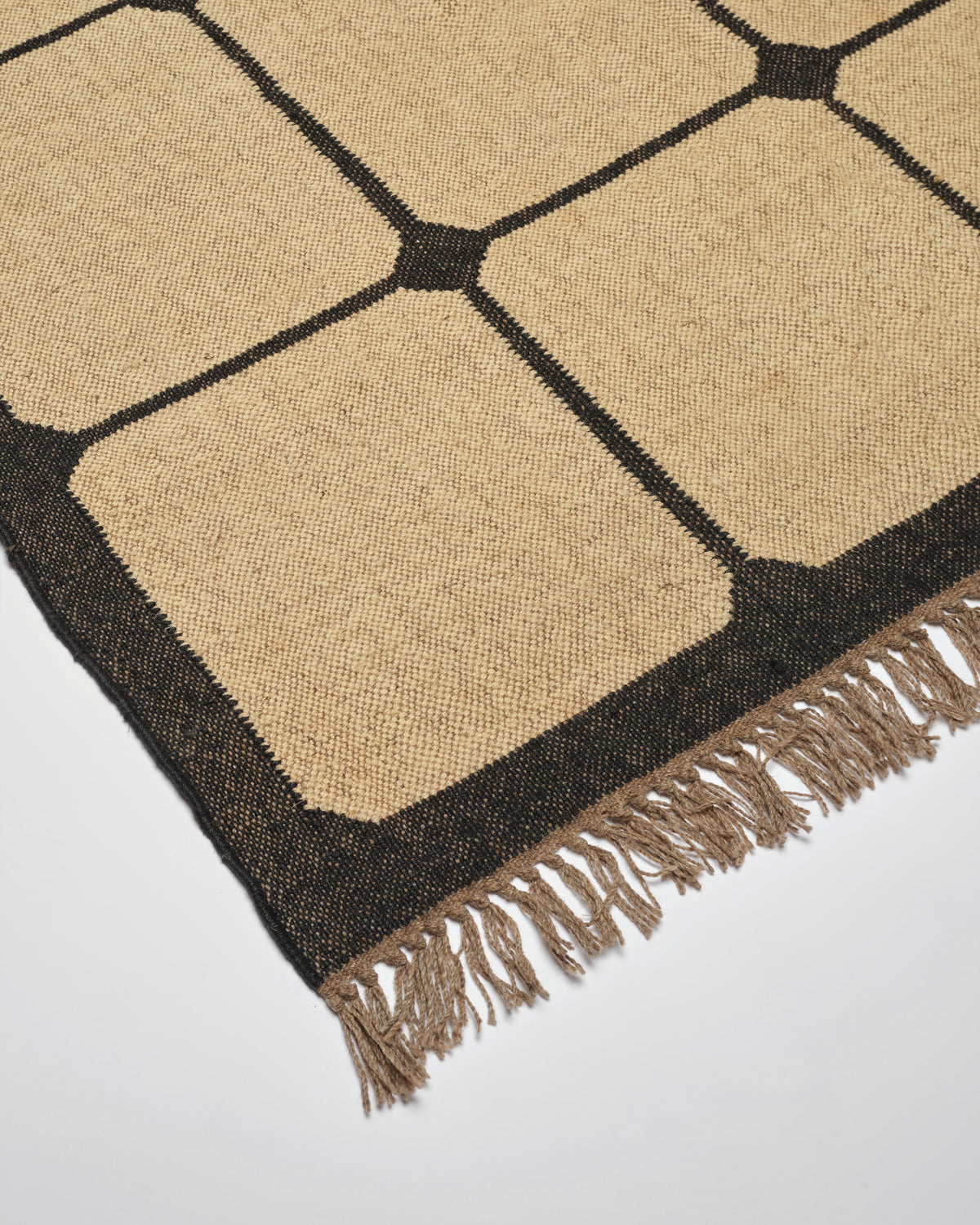 Checker Tile Rug The Checkerboard Rug - Tile Checks in Off Black – FORSYTH