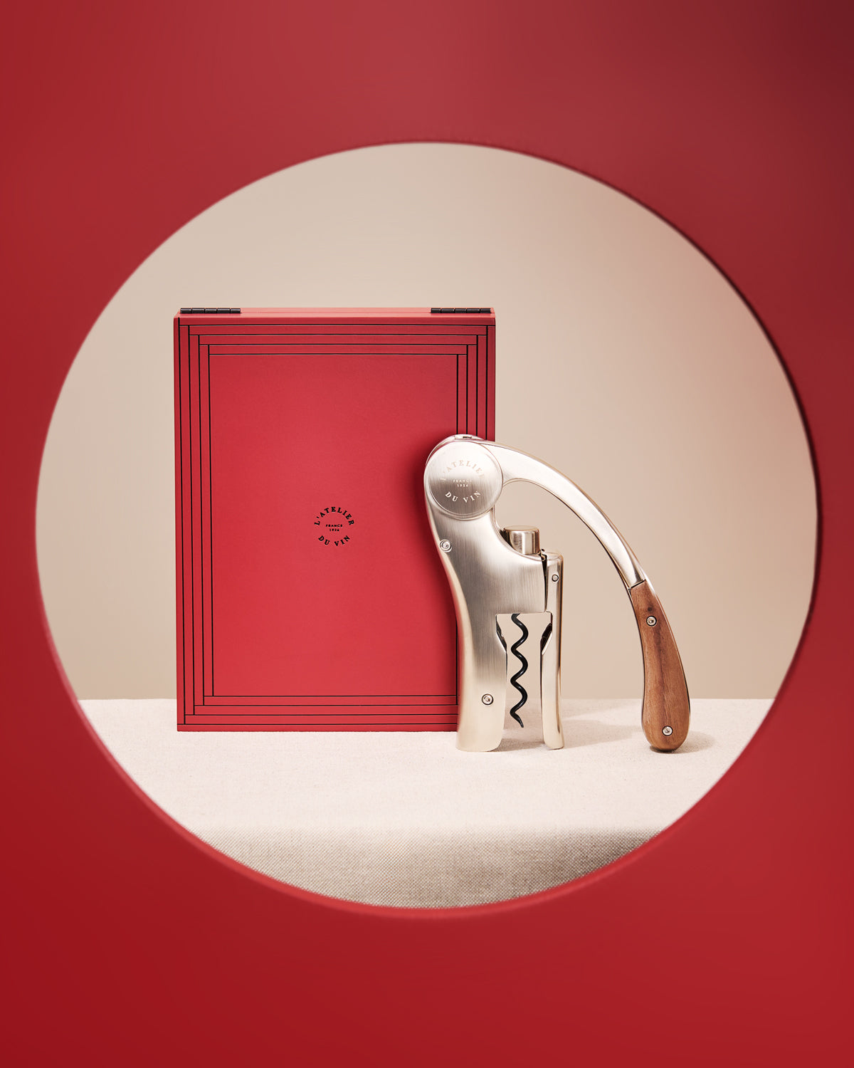 Oeno Motion Trésor Corkscrew - Silver & Wood