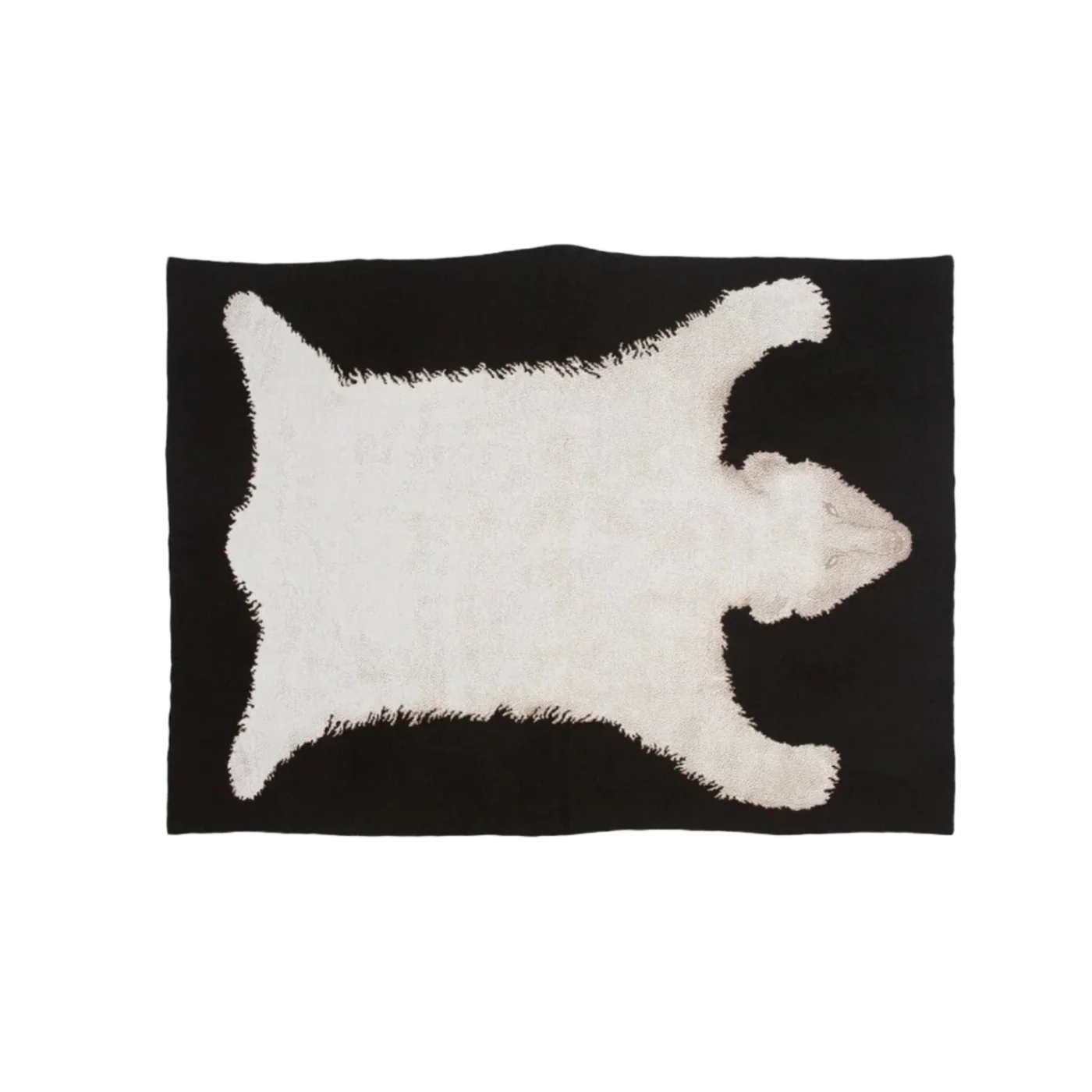 The Polar Bear Rug Cashmere Blanket