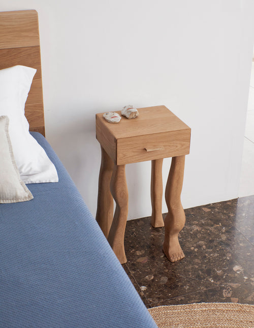 Foot Side Table in Oak