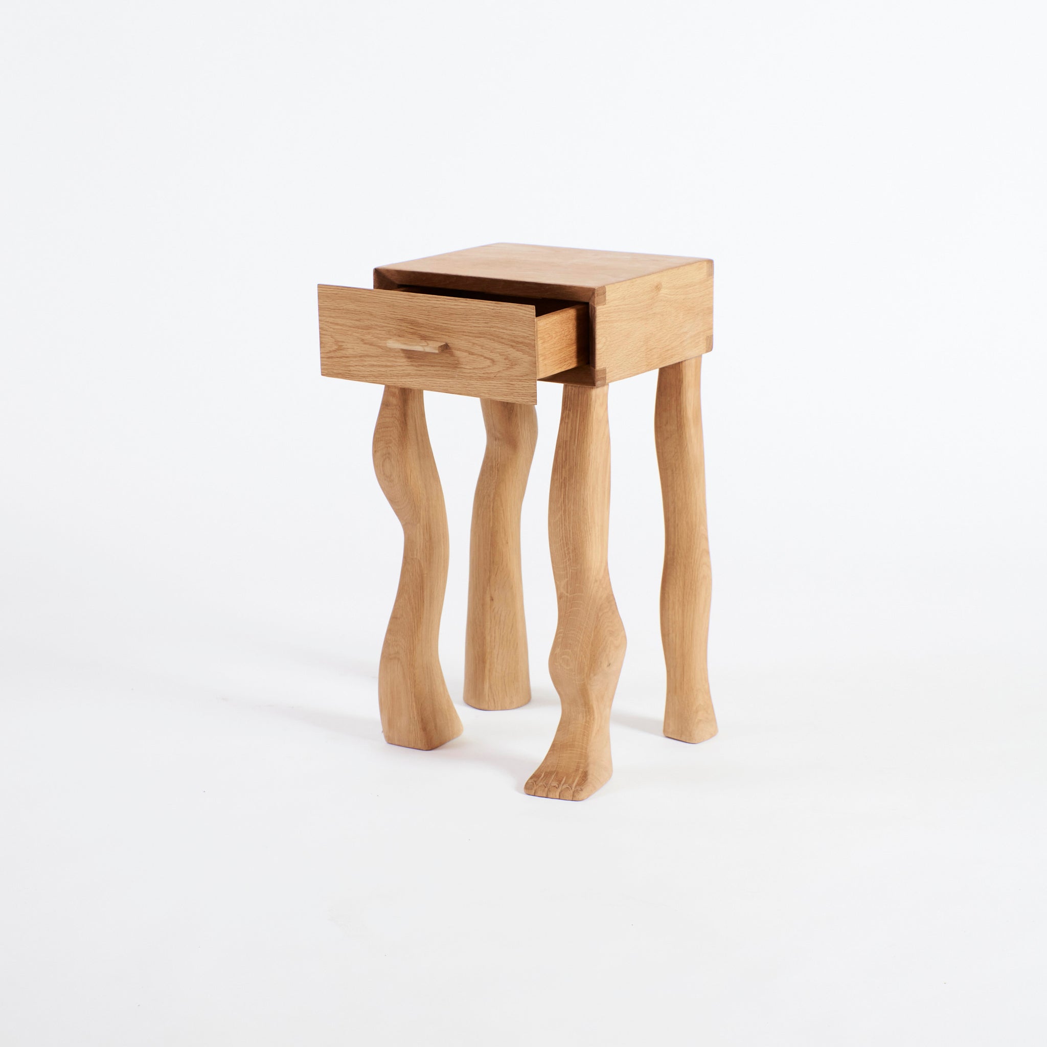 Foot Side Table in Oak