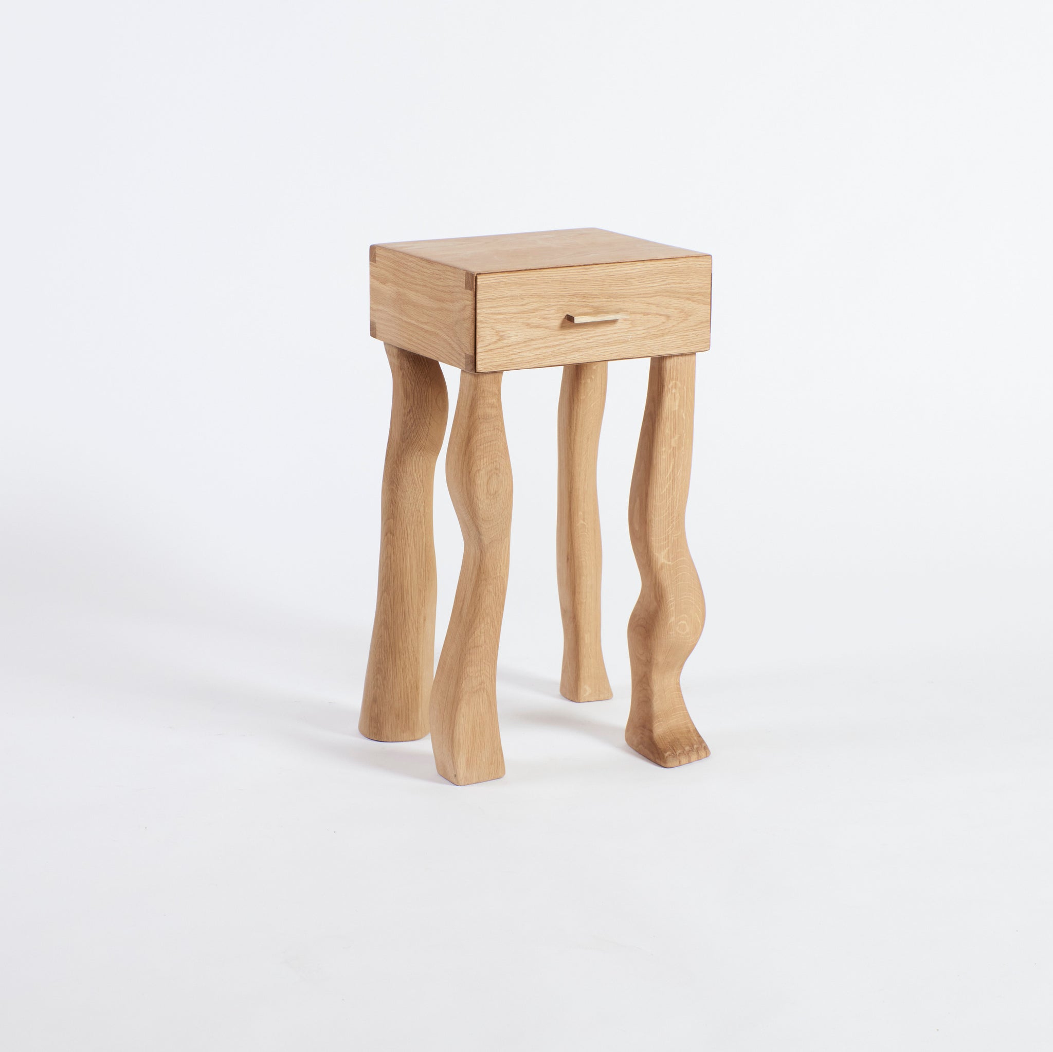 Foot Side Table in Oak