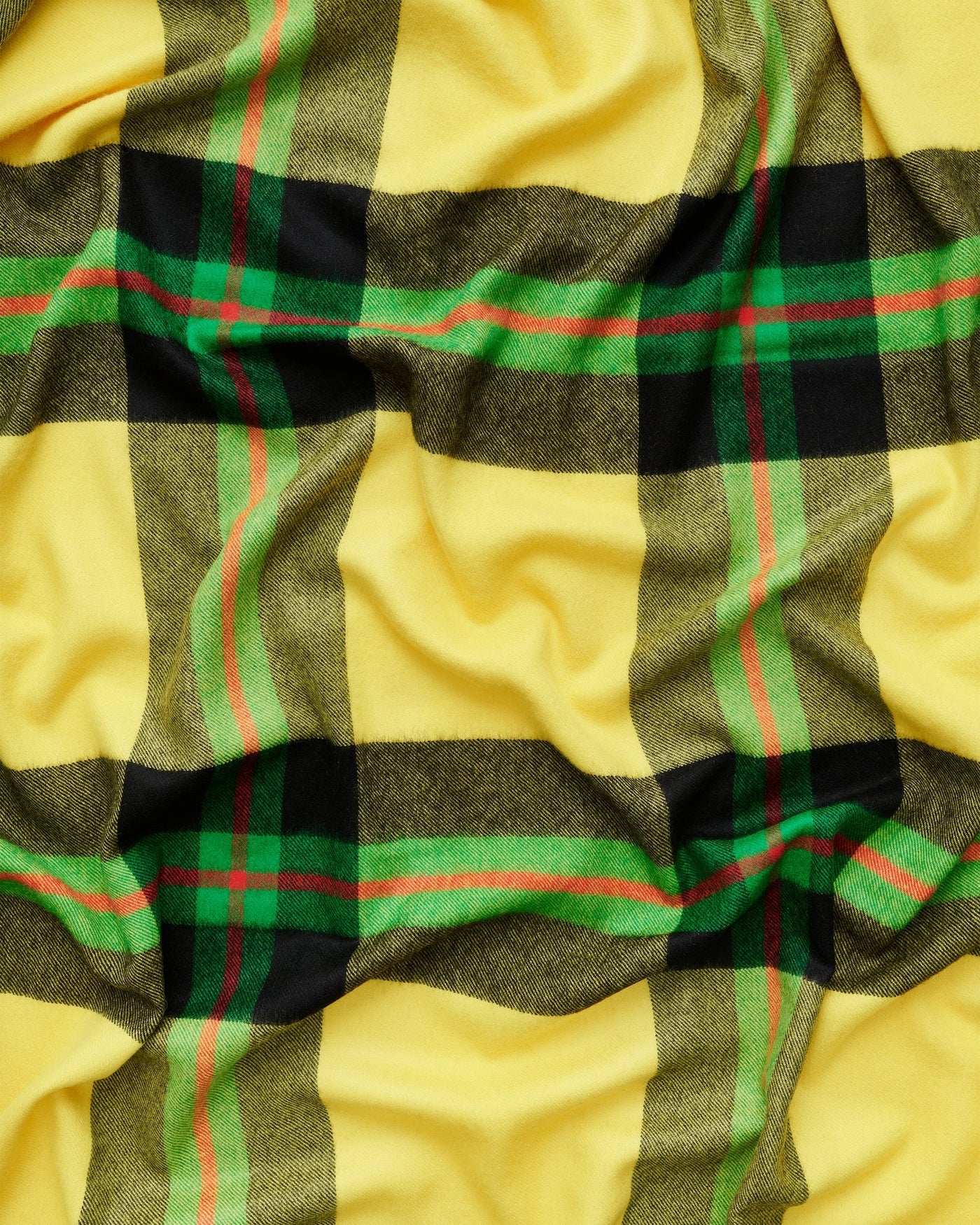 Queen Blanket, Field Yellow Tartan