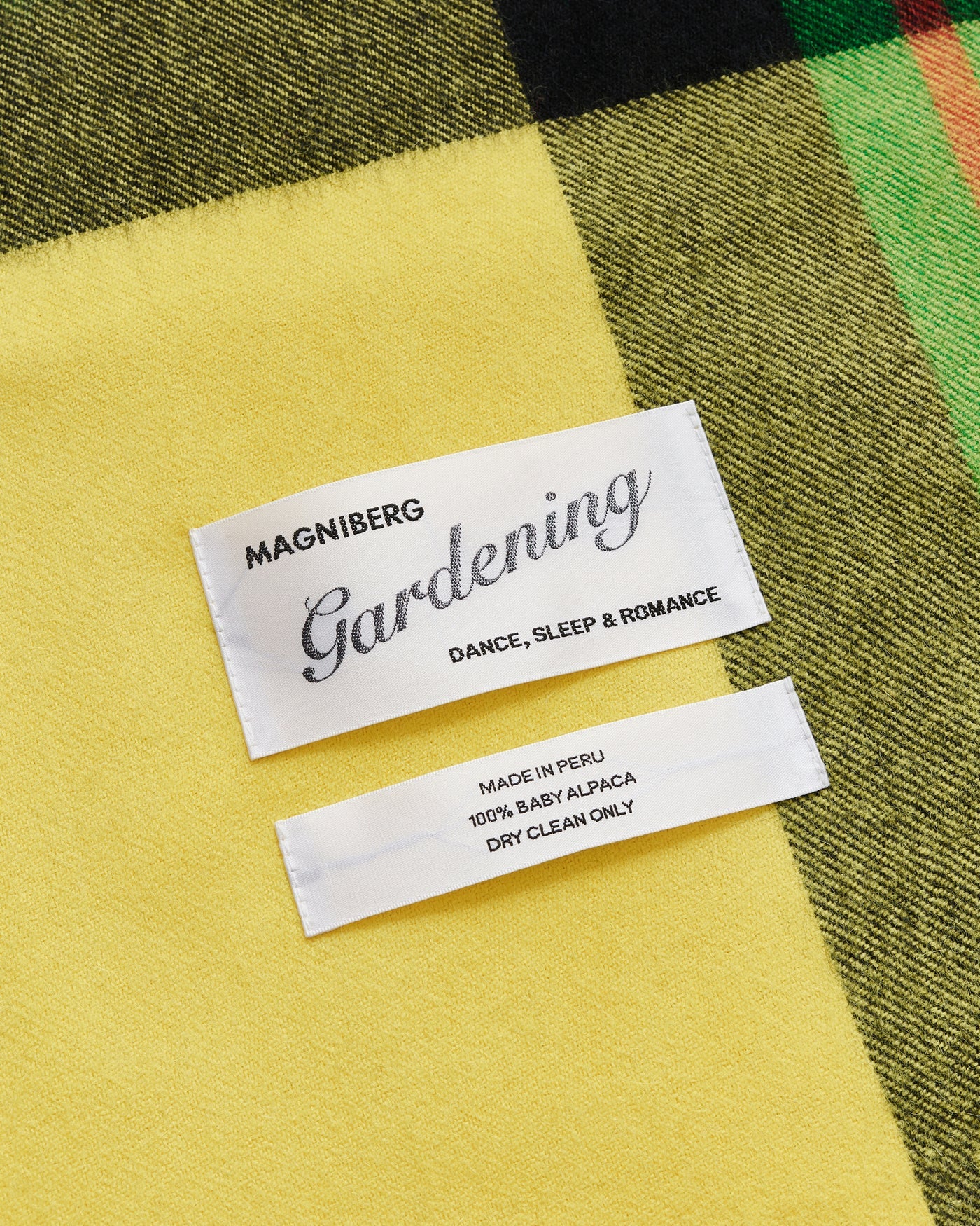 Queen Blanket, Field Yellow Tartan