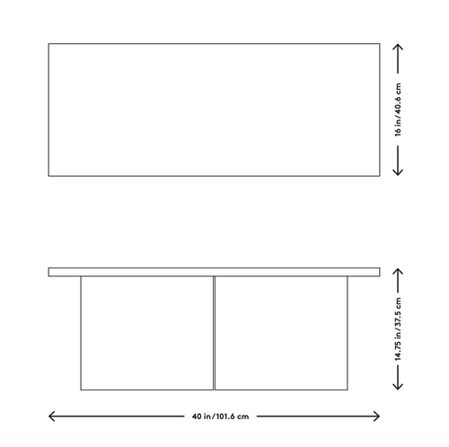 Slon Coffee Table, Large