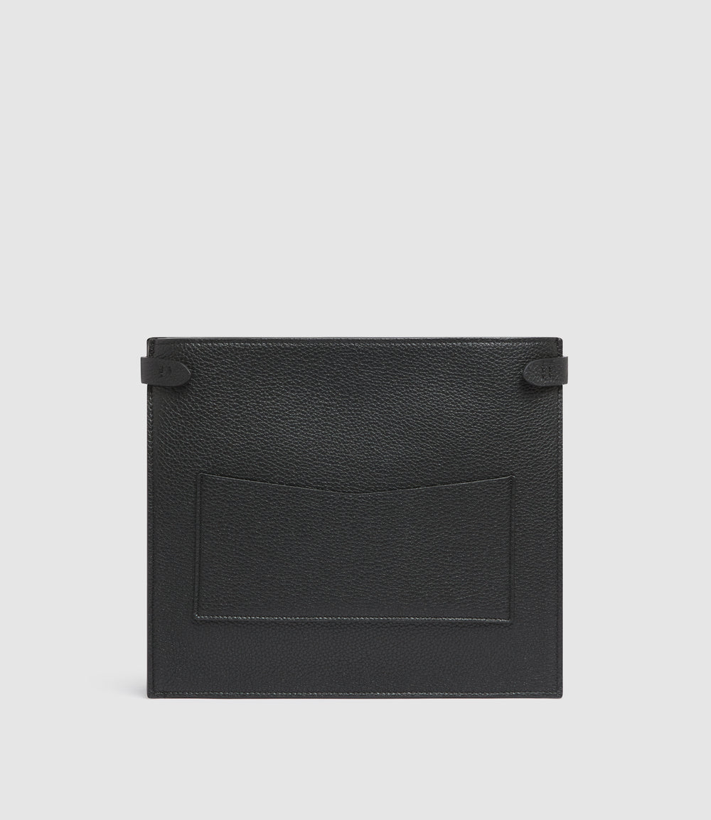 Stowaway Crossbody in Soft Grain Leather Black