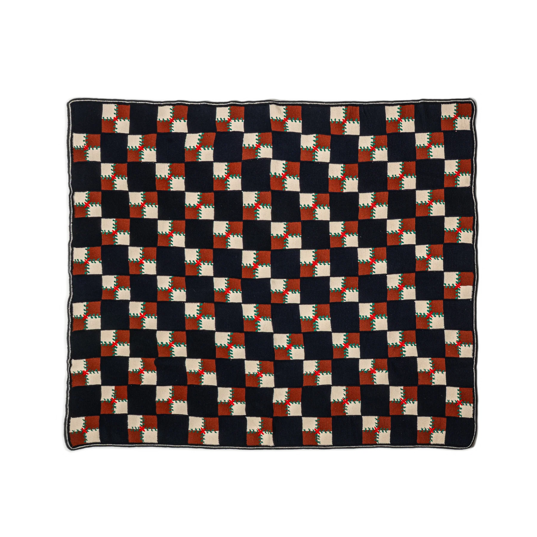 The Basket Patchwork Cashmere Blanket