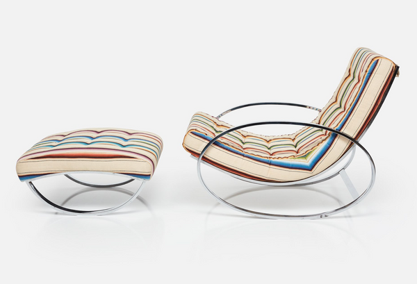 'Ellipse' Lounge Chair and Ottoman
