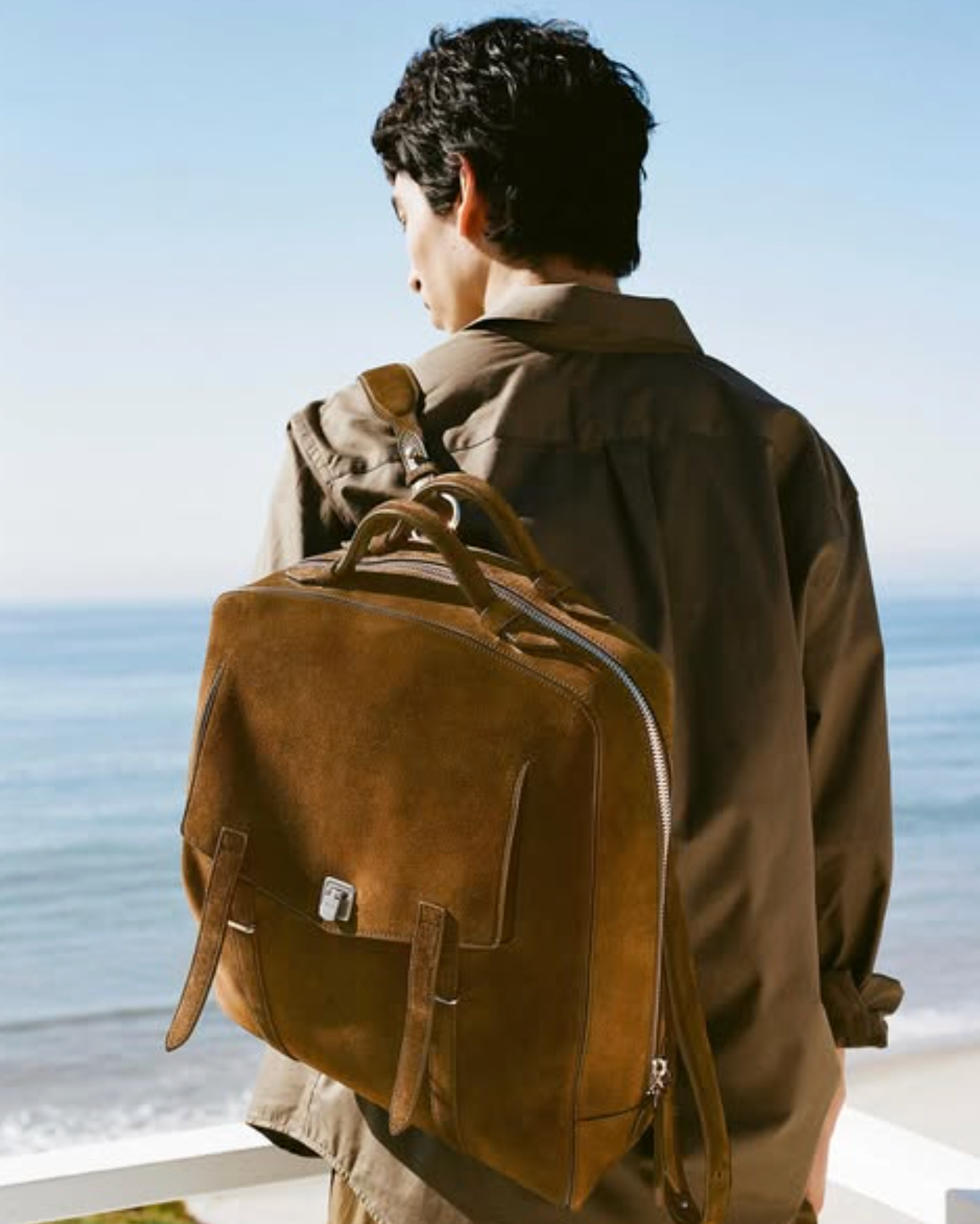 Rider Backpack in Suede Marrakech