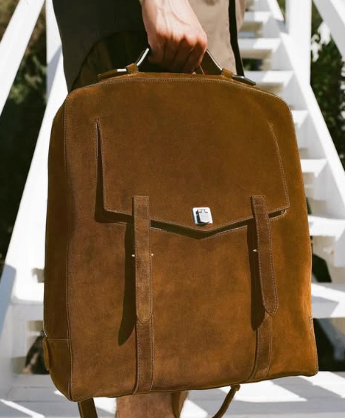 Rider Backpack in Suede Marrakech