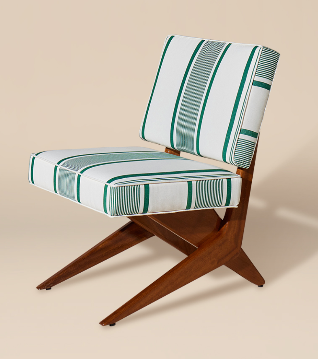 Blu Armchair - Linen & Cotton - Green