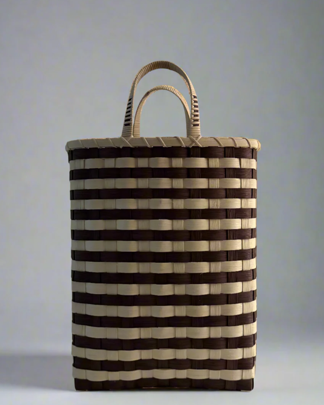 Retro-Striped Towel Tote