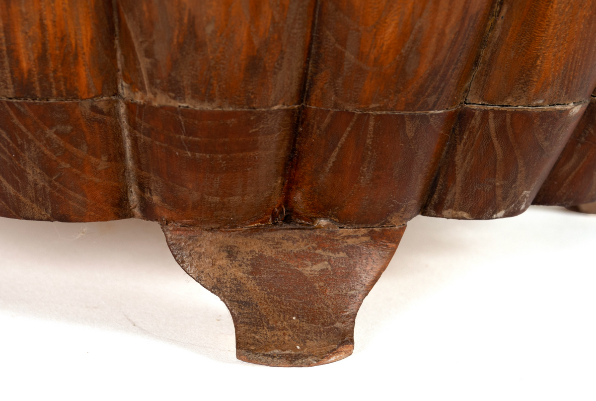 c. 1900 Pair of Chinese Hard Wood Barrel Stools