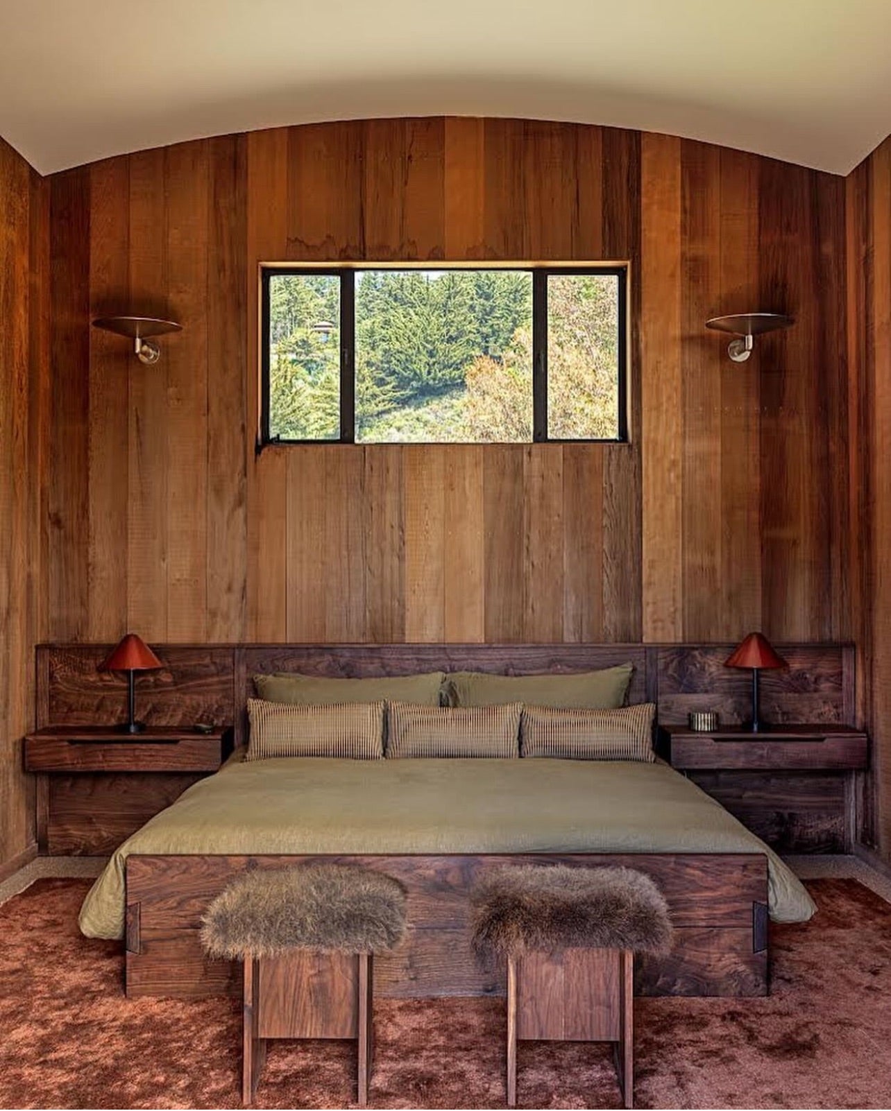 <p>A beautiful story in Architectural Digest featuring the Big Sur home of Electric Bowery coprincipal Cayley Lambur. Sitting in the walnut clad bedroom are a pair of stools with custom bison hide cushions made by us. <a href="https://www.architecturaldigest.com/gallery/inside-an-architects-big-sur-retreat-complete-with-a-vintage-trailer?redirectURL=https%3A%2F%2Fwww.architecturaldigest.com%2Fgallery%2Finside-an-architects-big-sur-retreat-complete-with-a-vintage-trailer" target="_blank">Read the Feature at Architectural Digest</a></p>
