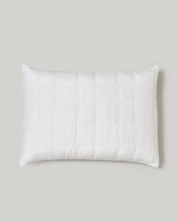 Shunya Grid Pillowcase, Standard