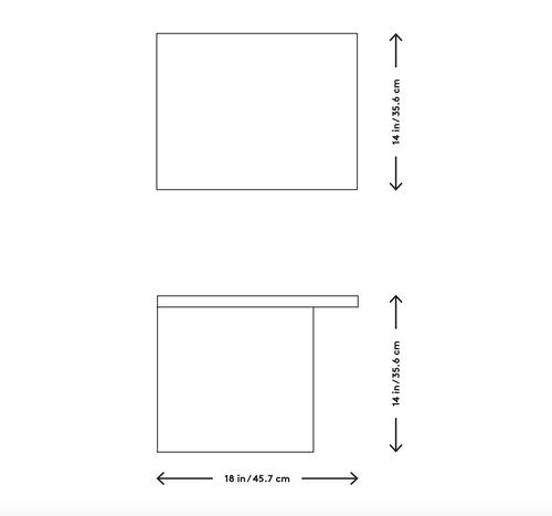 Slon Side Table, Asymmetrical