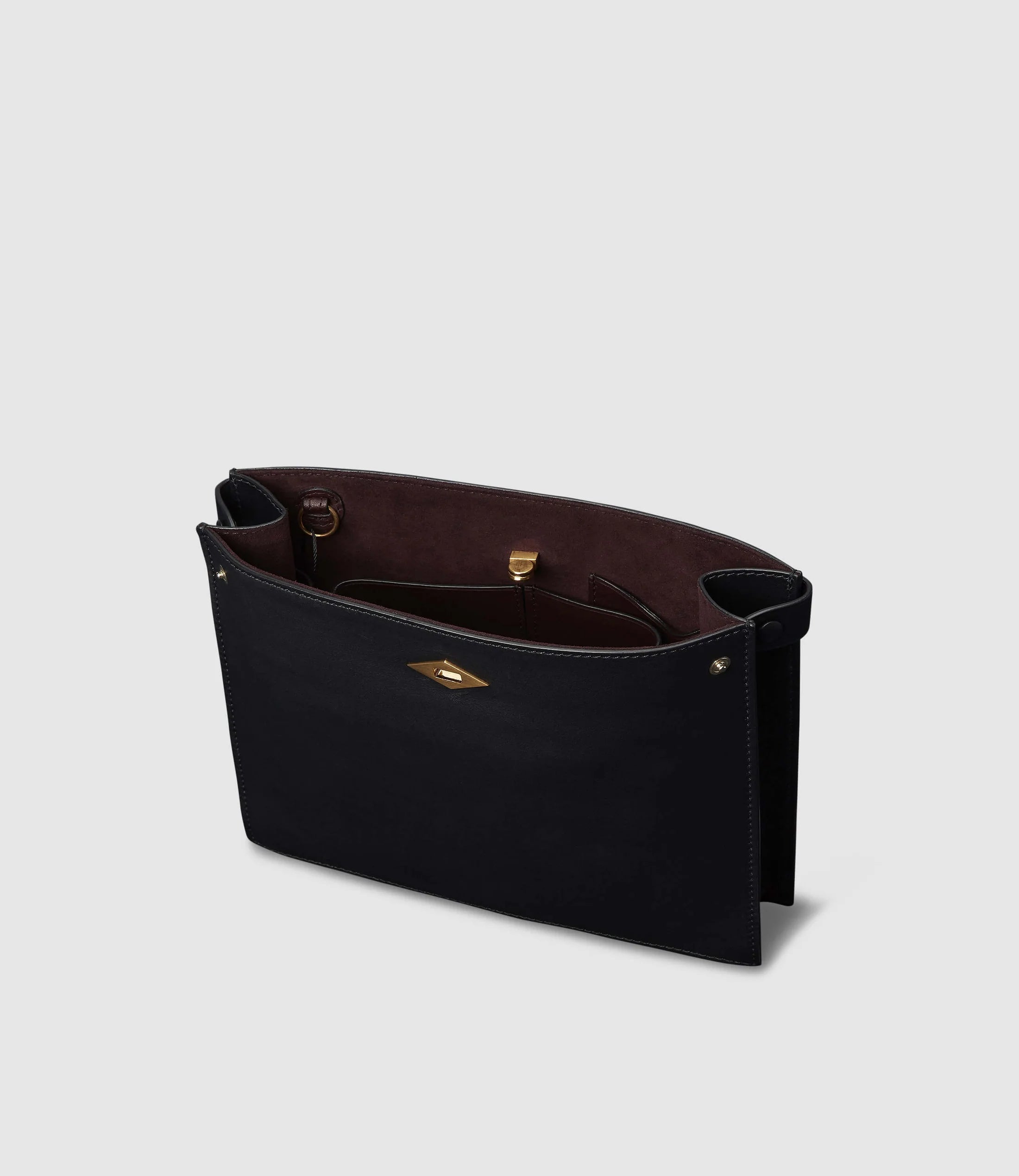 Stowaway Crossbody in Atelier Calfskin Black