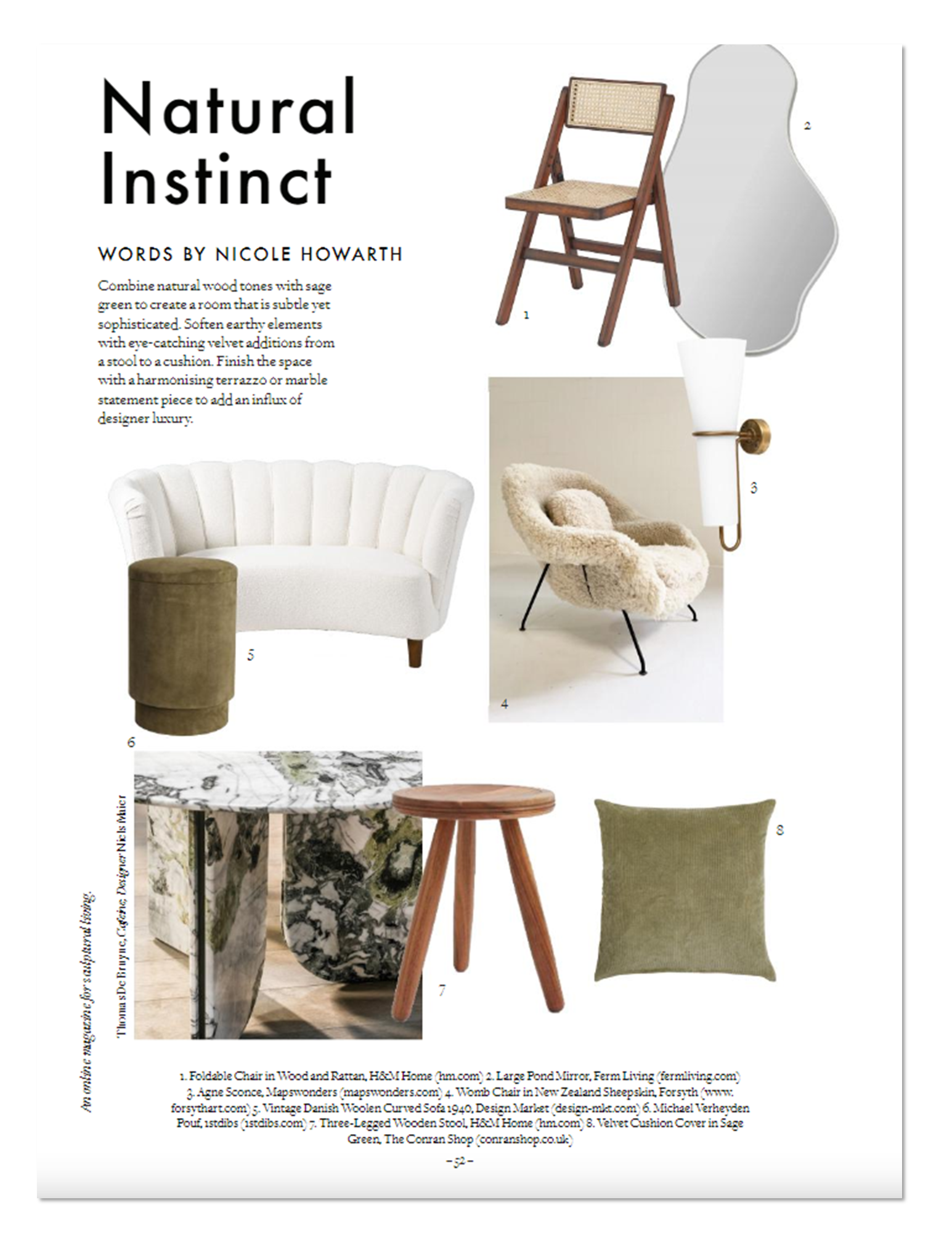 <p>Our Womb Chair in California Sheepskin. <a href="https://issuu.com/studiogabrielleuk/docs/studio_gabrielle_magazine_issue_01_ss2020" title="https://issuu.com/studiogabrielleuk/docs/studio_gabrielle_magazine_issue_01_ss2020"><em>Click Here To View Online.</em></a></p>