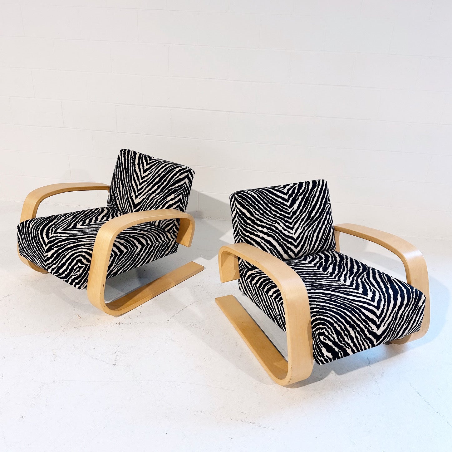 Model 37/400 "Tank" Lounge Chairs, Pair