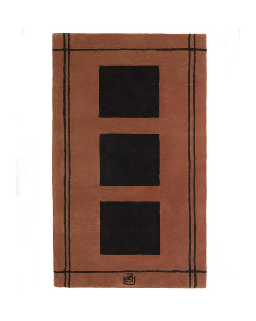One-of-a-Kind Forsyth Ottoman with Zouzou Rug