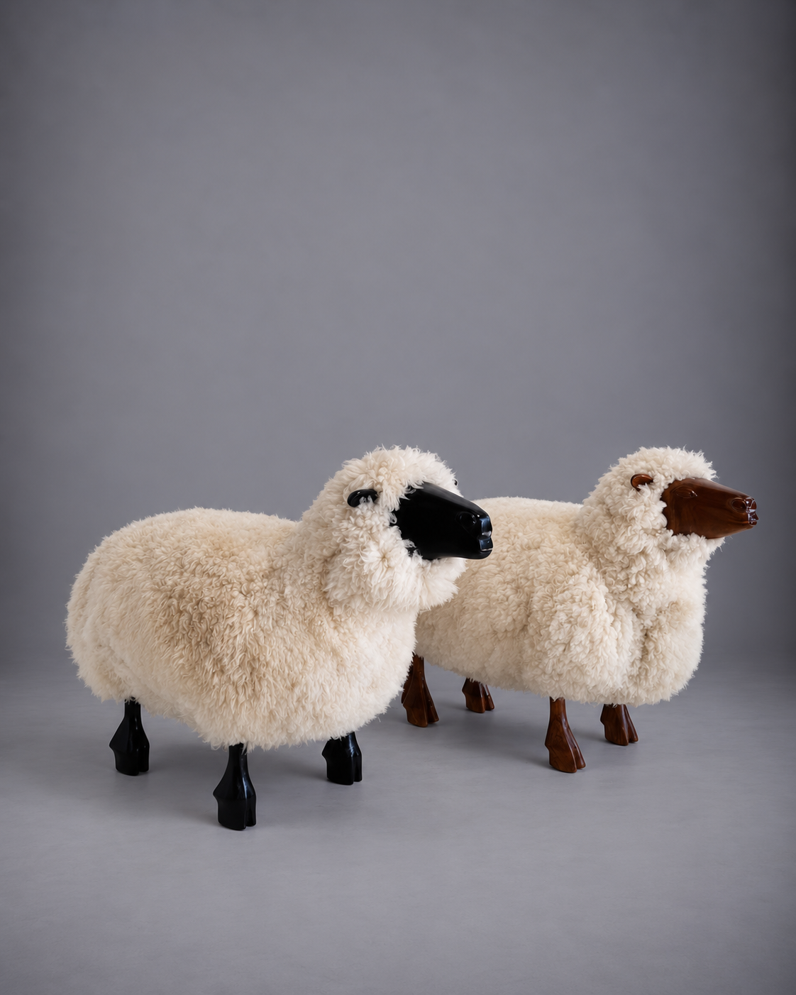 Sheep Sculptures in the Manner of LaLanne