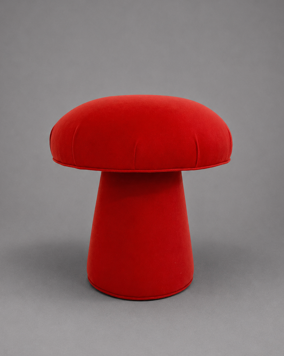 The Forsyth Mushroom Pouf in Loro Piana Cashmere