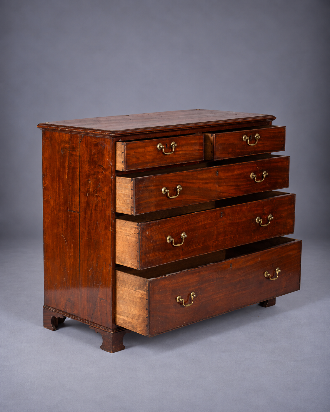 Late 18th c. English Chippendale Chest of Drawers