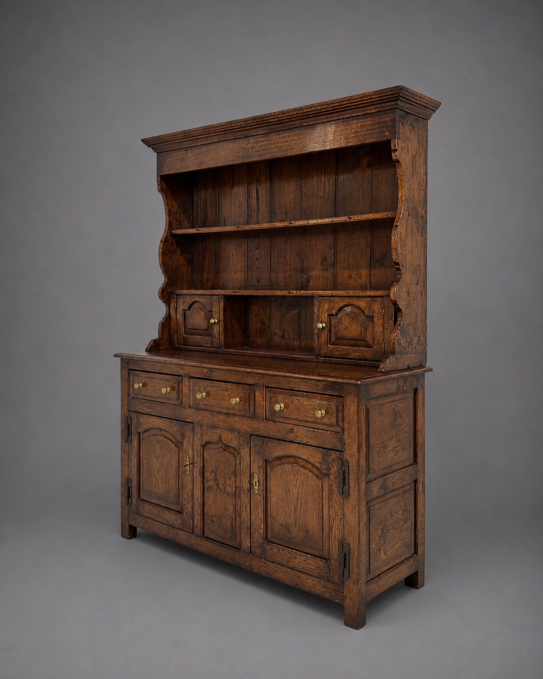 English Two-Member Welsh Style Cupboard