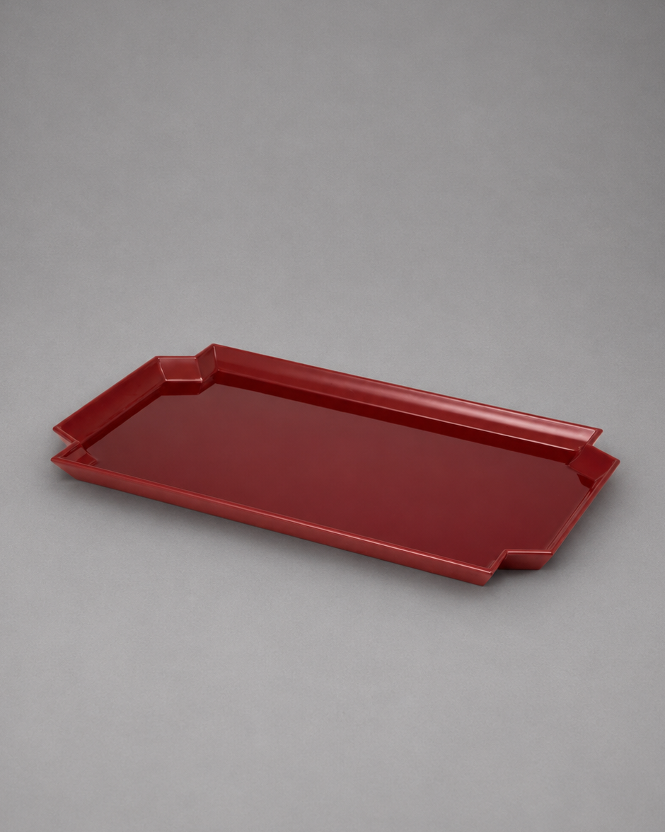 Large Jean Tray | Cabernet Red/Bordeaux Red