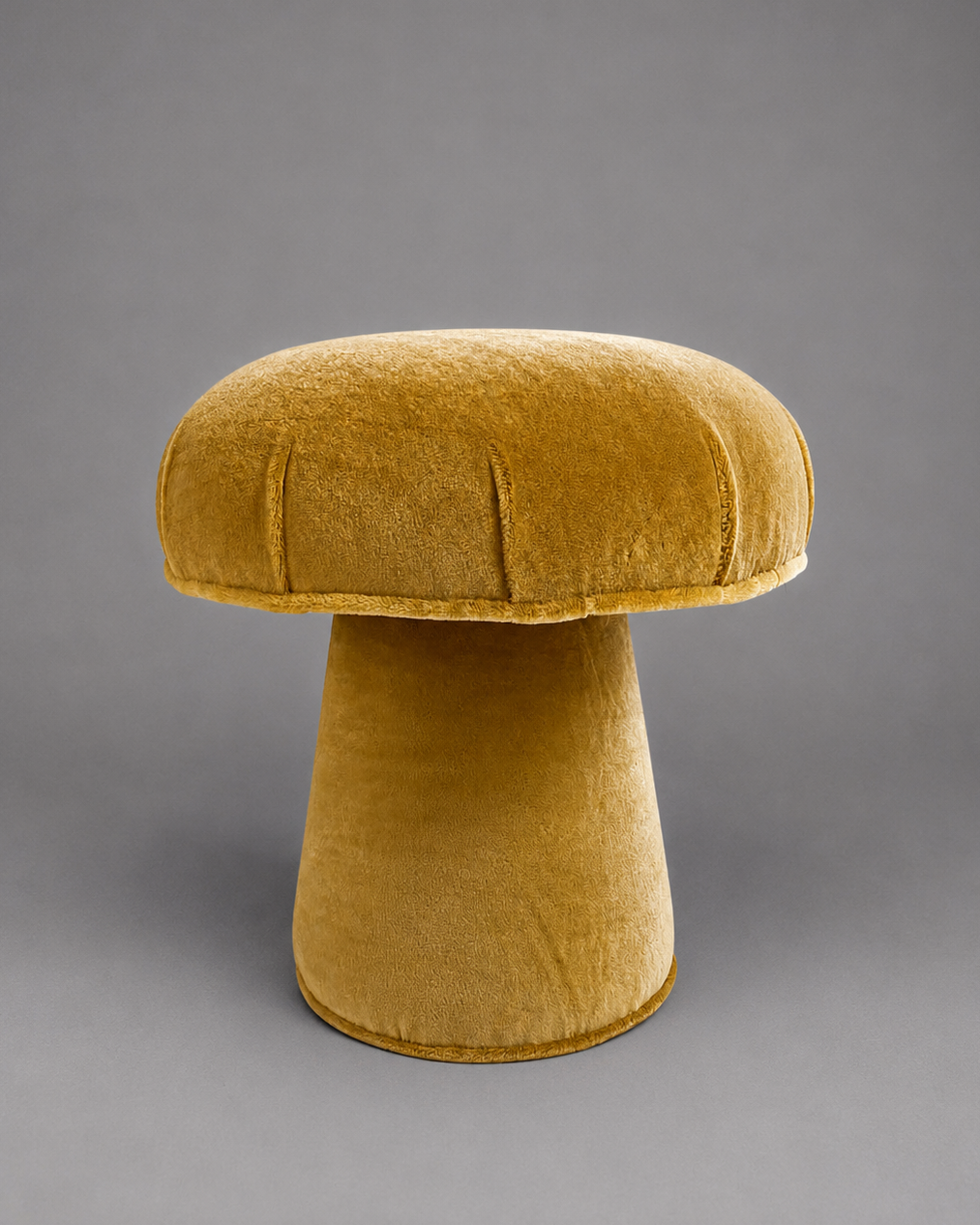 The Forsyth Mushroom Pouf in Pierre Frey Teddy Mohair