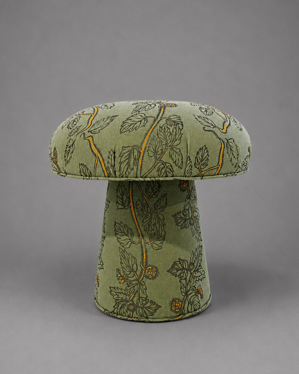 The Forsyth Mushroom Pouf in Beata Heuman Nettle Linen