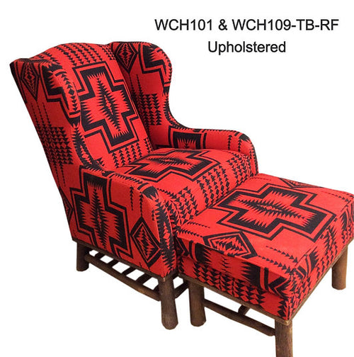 Wingback Chair and Ottoman