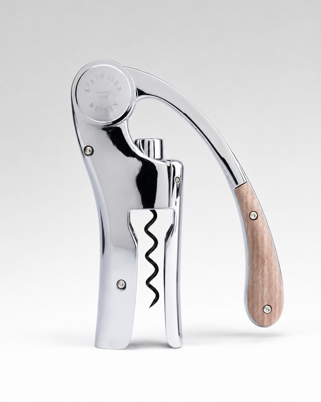 Oeno Motion Corkscrew - Silver & Wood
