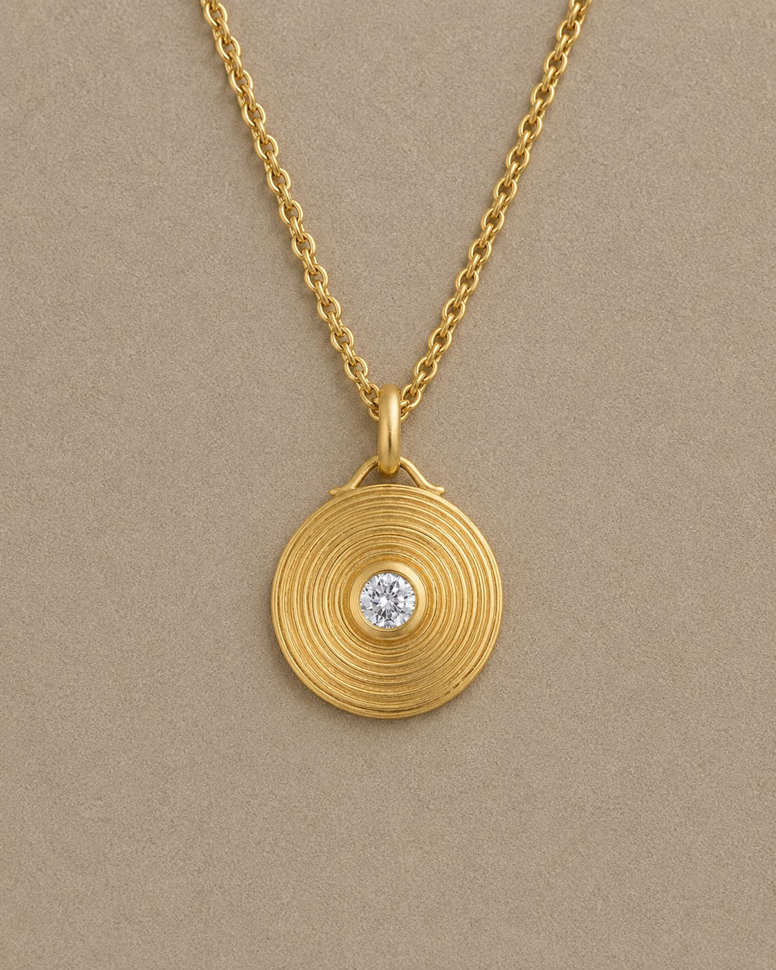 Endless Circle Diamond Pendant