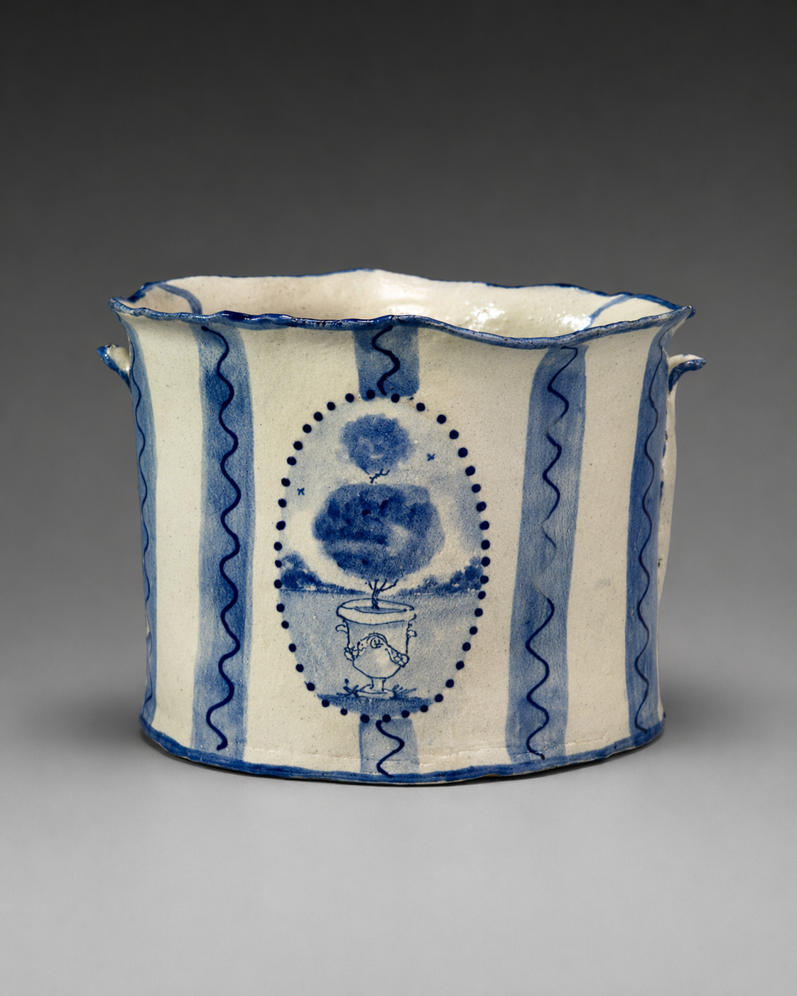 Sheep Oval Vase