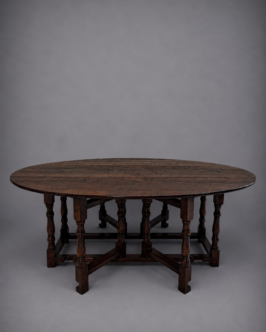 Antique English Drop-Leaf Gate-Leg “Wake Table”