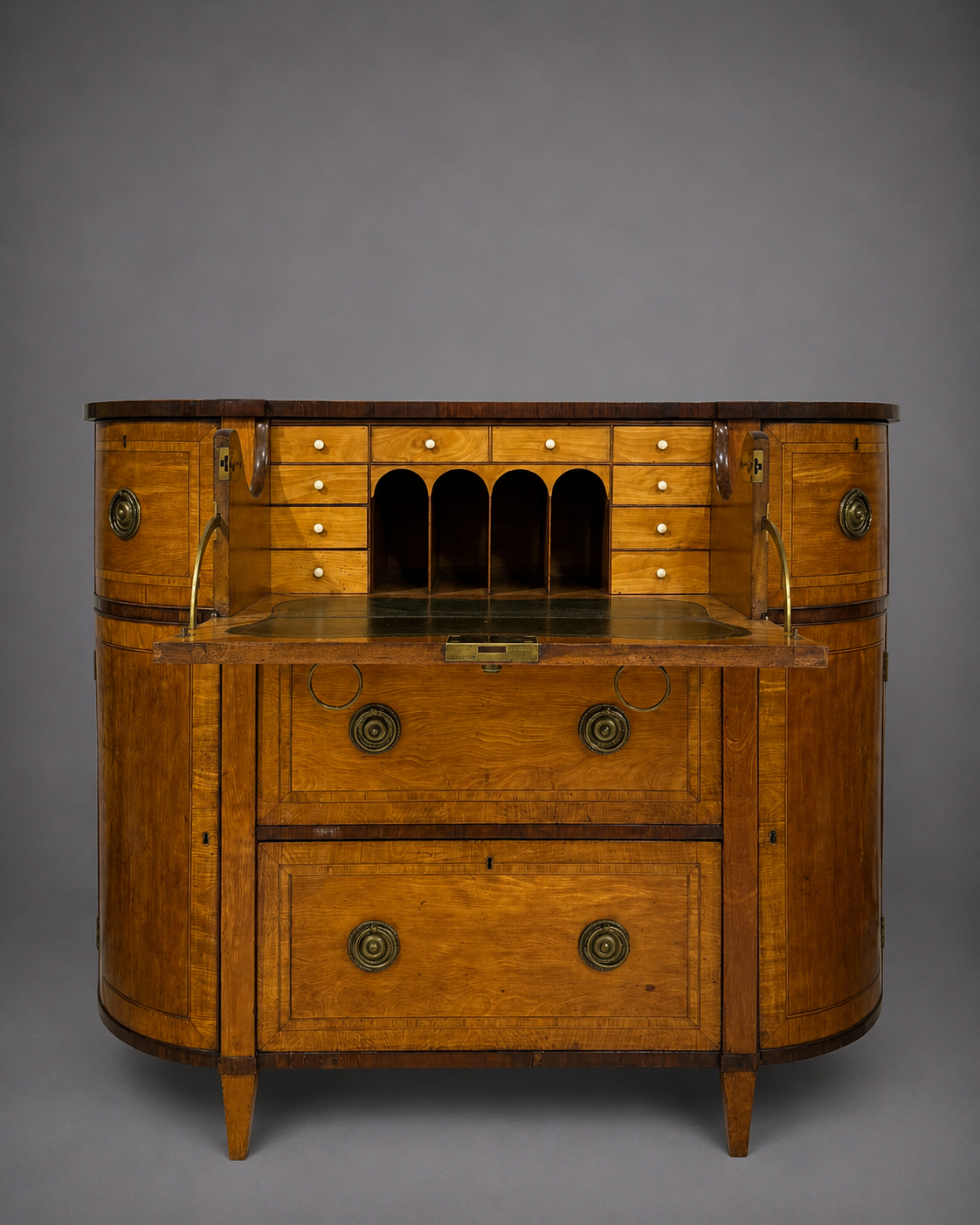 An 18th c. George III Satinwood Secretary