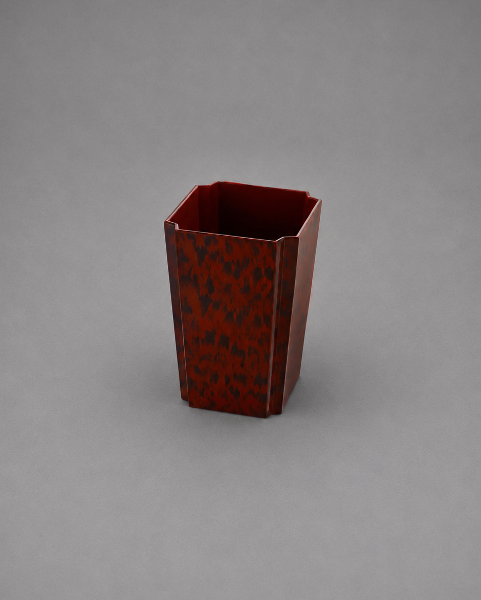 Jean Waste Paper Basket | Brown Tortoiseshell