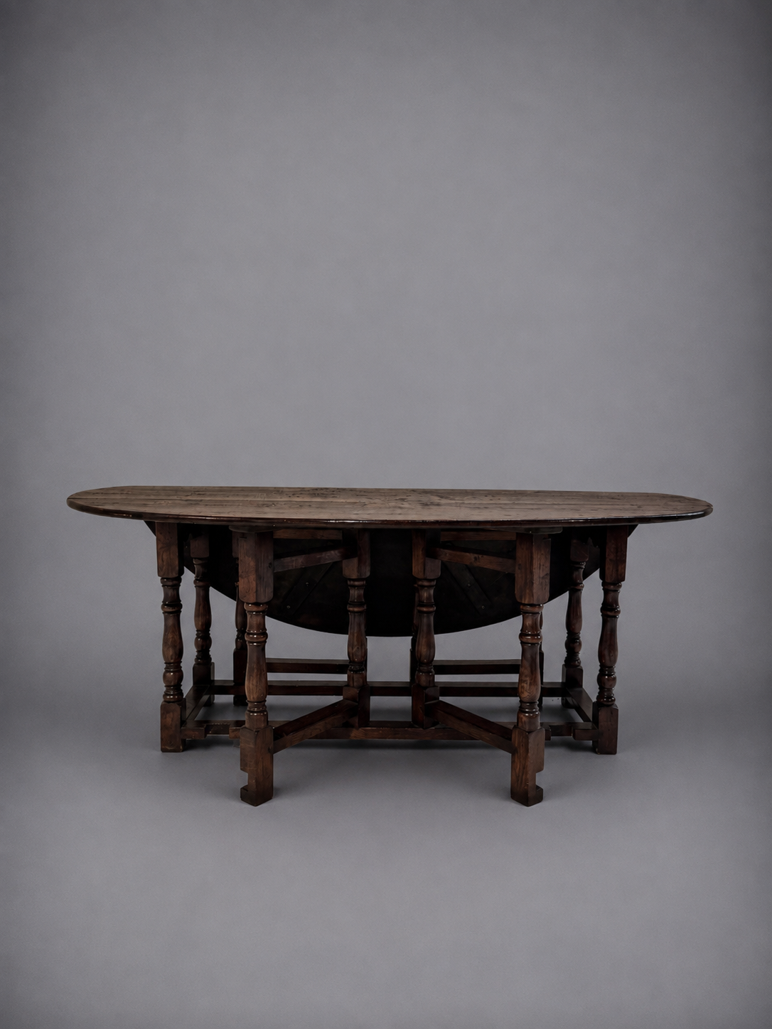 Antique English Drop-Leaf Gate-Leg “Wake Table”