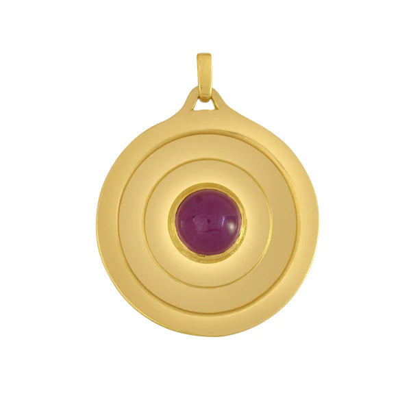 The Bullseye Pendant, Ruby