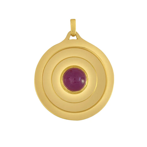 The Bullseye Pendant, Ruby